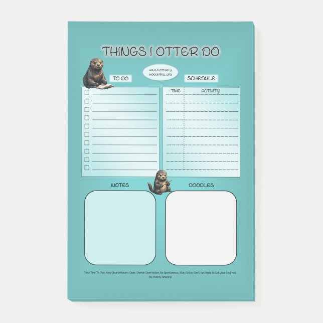 Bloco De Notas Coisas que eu faço (Frente)