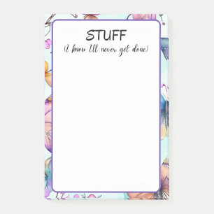 Bloco De Notas Coisas que eu sei que nunca vou terminar