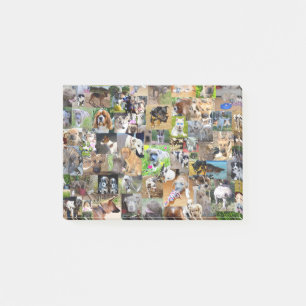 Bloco De Notas Colagem de Fotografias de Cães,