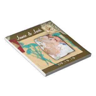 Bloco De Notas Colagem de Fotografias Vintage Personalizada