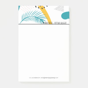 Bloco De Notas Colagem tropical moderna