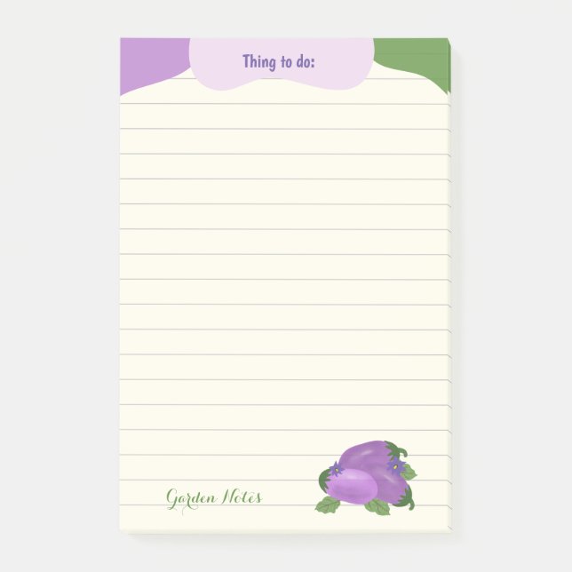 Bloco De Notas Coleção Berinjela Blush & Bloom – Brilho de Marfim (Frente)