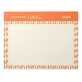 Bloco De Notas Coleção de Cenouras Botânicas