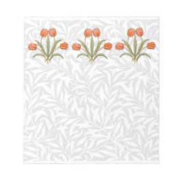 Bloco De Notas Coleção de Pinturas Tulipa Morris Vintage