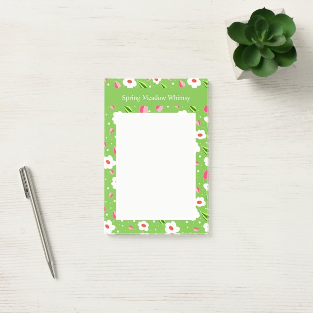 Bloco De Notas Coleção floral Spring Meadow Whimsy (Escritótio)