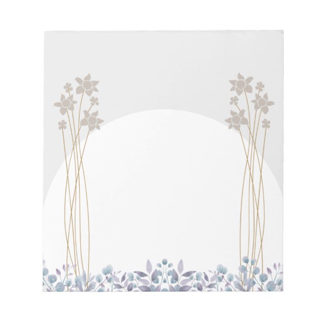 Bloco De Notas Coleção Mínima de Notas de Bloom (Frente)