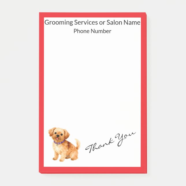 Bloco De Notas Coleção Personalizada de Luxo para Cães Tendência  (Frente)