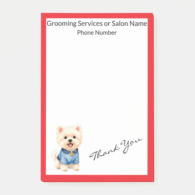 Bloco De Notas Coleção Personalizada de Luxo para Pet Moderno (Frente)