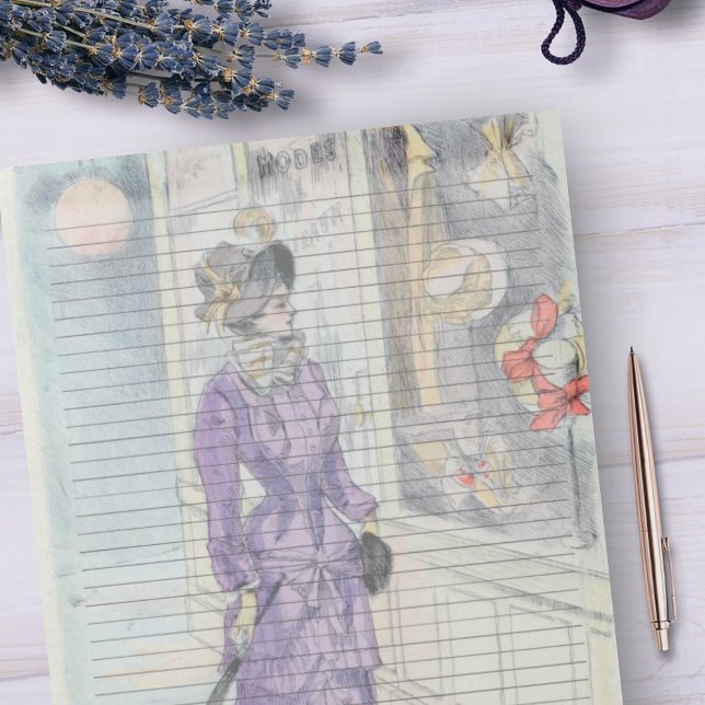 Bloco De Notas Colégio - Vintage Victorian Fashion (Criador carregado)