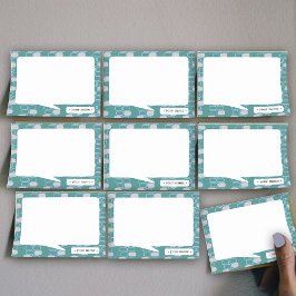 Bloco De Notas College Stationery Green Retro Customize