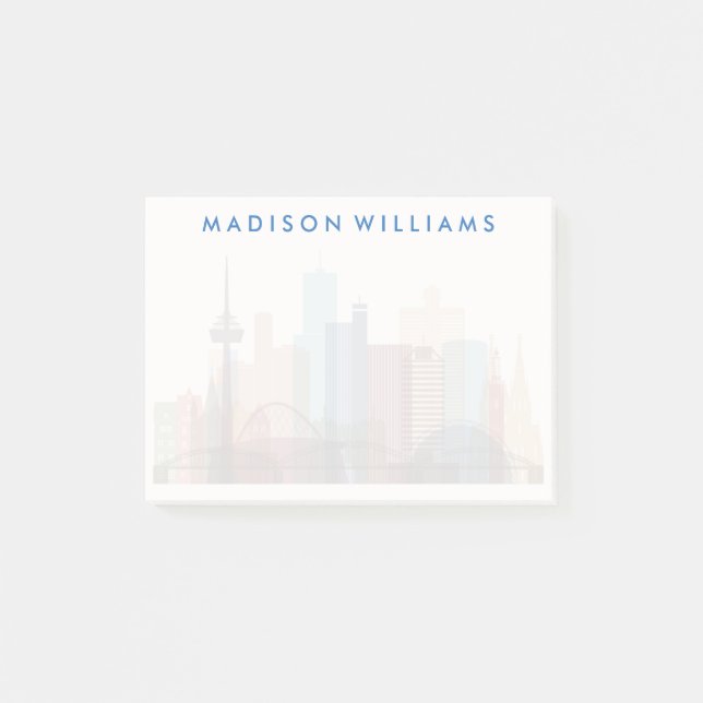 Bloco De Notas Colônia, Alemanha| Linha telefônica (Frente)