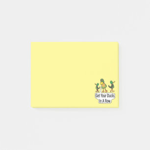 Bloco De Notas Coloque Seus Patos Em Uma Fila