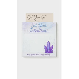 Bloco De Notas Coloque sua intenção de Pastel cristal