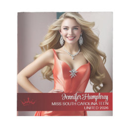 Bloco De Notas Color Pop Pageant Autograph Pad Notepad