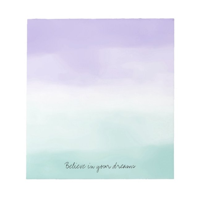 Bloco De Notas Coloração d'água púrpura (Frente)