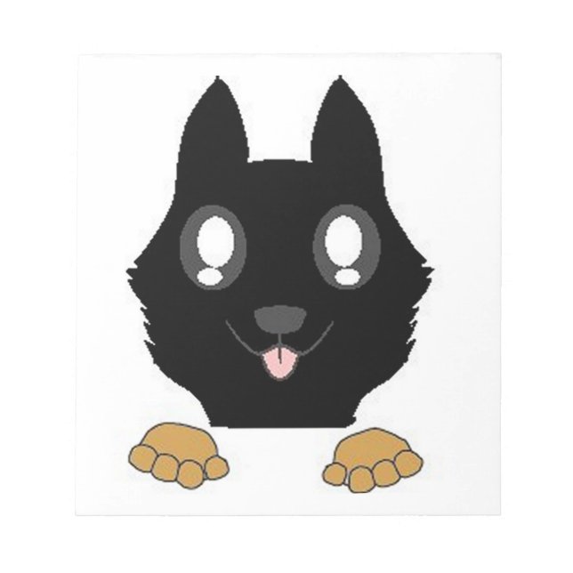 Bloco De Notas coloração do german shepherd de pico (Frente)