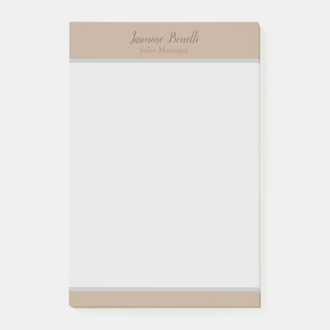 Bloco De Notas Colores de Pastel Mínimos Modernos Profissionais (Frente)