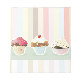 Bloco De Notas colorful cupcake