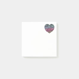 Bloco De Notas Colorful Heart Motif