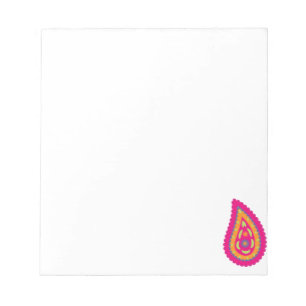 Bloco De Notas Colorida Paisley