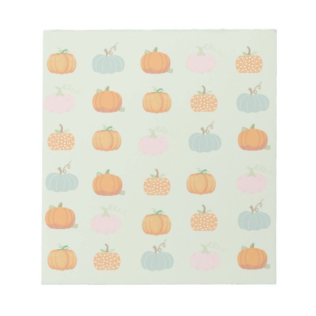 Bloco De Notas Colorida Pumpkins (Frente)