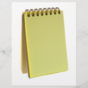 Bloco de notas colorido amarelo