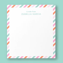 Bloco de notas colorido e bonito personalizado