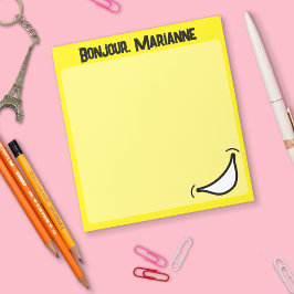 Bloco de Notas Colorido e Vibrante com Grande Sorr
