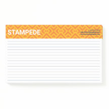 Colorido Post-it Xadrez Chevron Laranja Amarelo