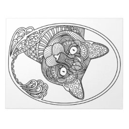 Bloco De Notas Colorir Ti Pad CAT Grande