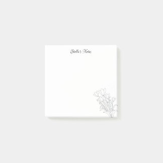 Bloco De Notas Colorir você mesmo buquê de flor Notas