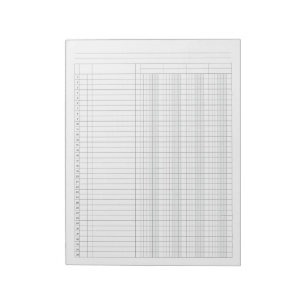 Bloco De Notas coluna Contabilidade do Razão 4