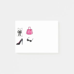 Bloco De Notas Coluna de água de calçados de moda Fashionista