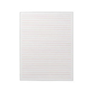 Bloco De Notas Coluna de Linhas Corais de 8,5" x 11" com tamanho
