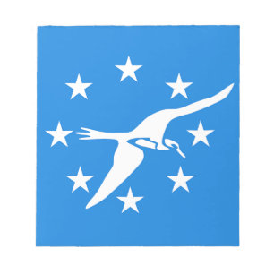 Bloco de notas com a bandeira da cidade de Corpus