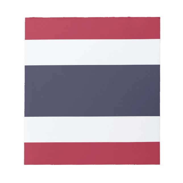 Bloco de Notas com a Bandeira da Tailândia (Frente)