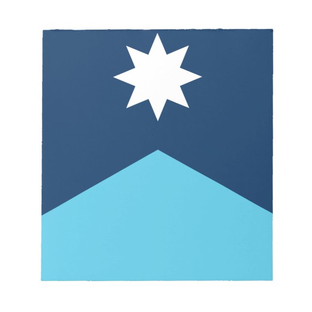 Bloco de Notas com a Bandeira de Minnesota, EUA (Frente)
