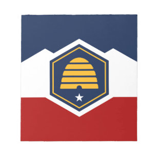 Bloco de Notas com a Bandeira de Utah, EUA