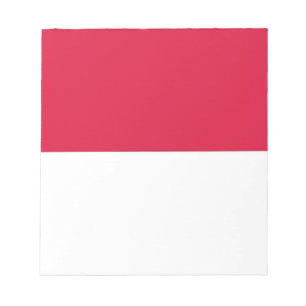 Bloco de notas com a bandeira do Polônia