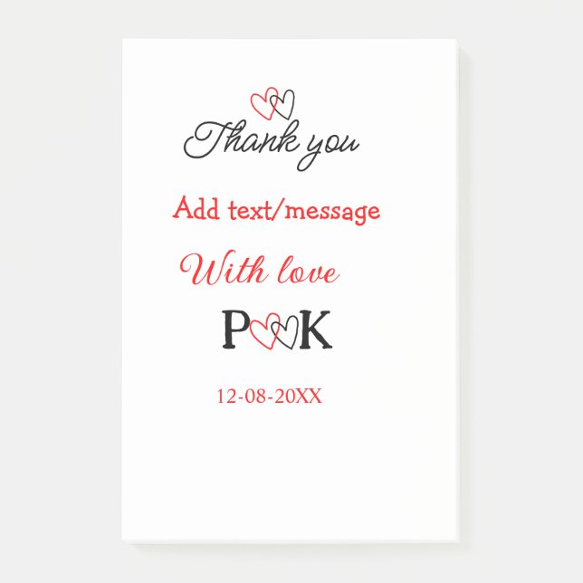 Bloco De Notas Com amor adicione a letra do nome do casal obrigad (Frente)