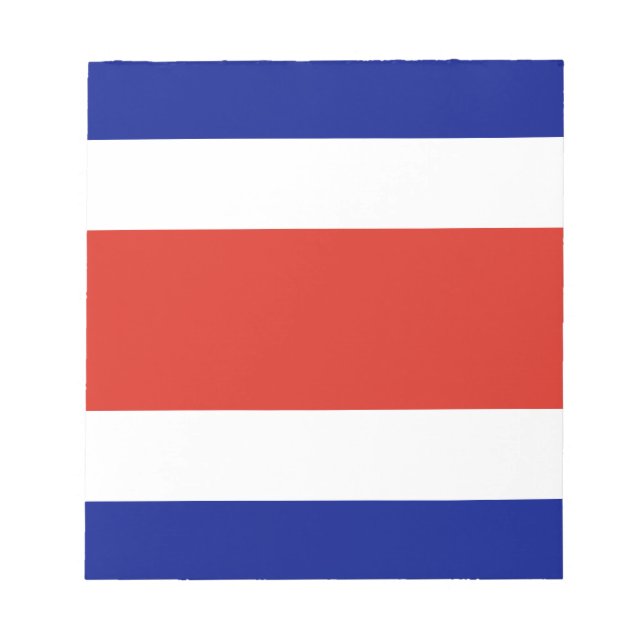 Bloco de notas com bandeira da Costa Rica (Frente)