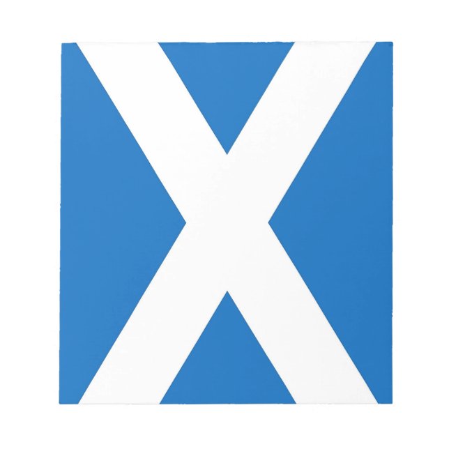 Bloco de notas com bandeira da Escócia (Frente)