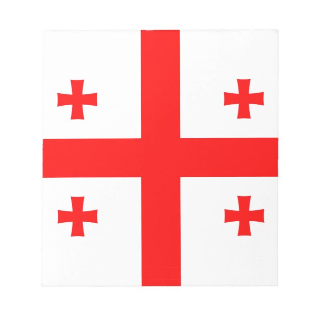 Bloco de notas com bandeira da Geórgia (Frente)