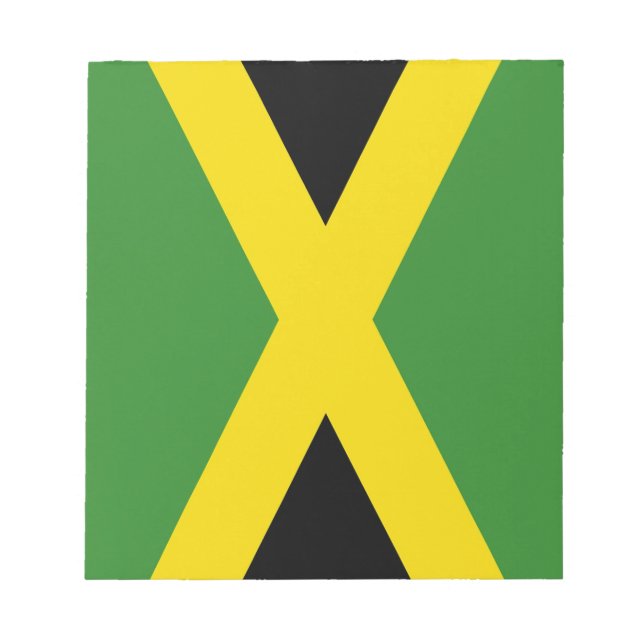 Bloco de notas com bandeira da Jamaica (Frente)