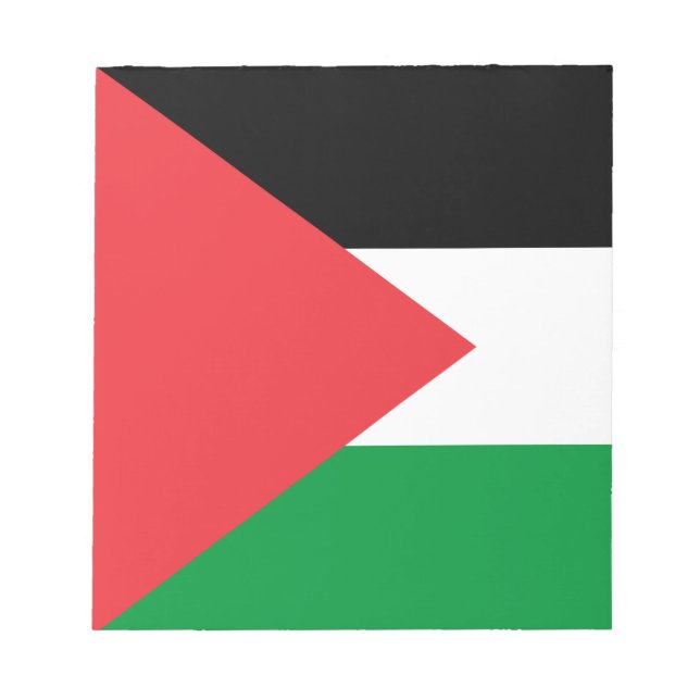 Bloco de notas com bandeira da Palestina (Frente)