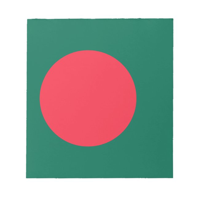 Bloco de notas com bandeira de Bangladesh (Frente)