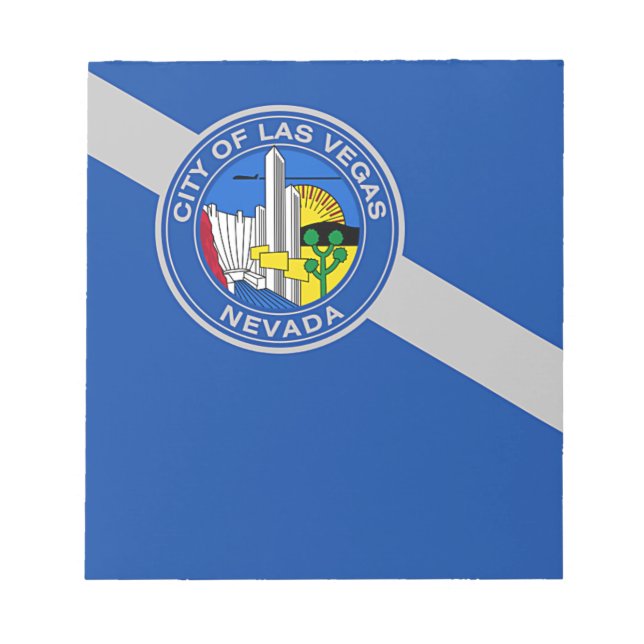 Bloco de notas com bandeira de Las Vegas, EUA (Frente)