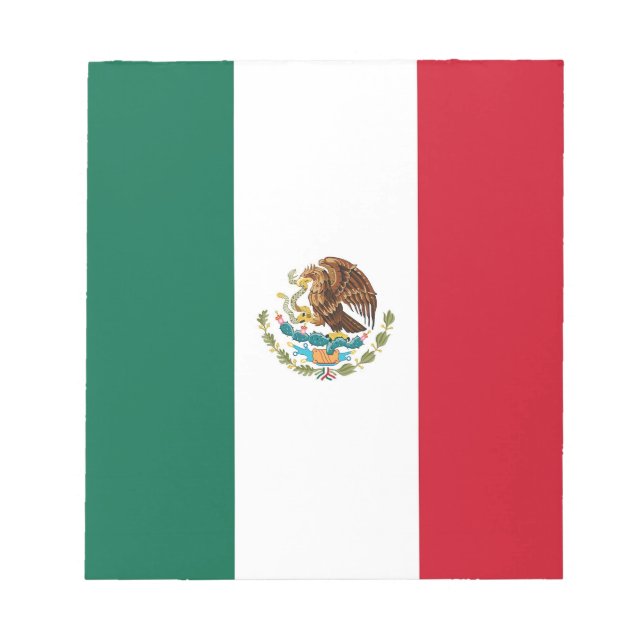 Bloco de notas com bandeira do México (Frente)