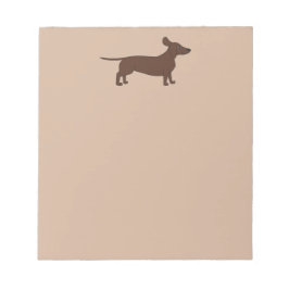 Bloco de Notas com Cabeçalho Dachshund