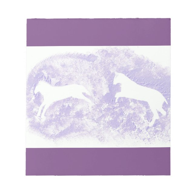 Bloco de Notas com Design de Cavalo (Frente)